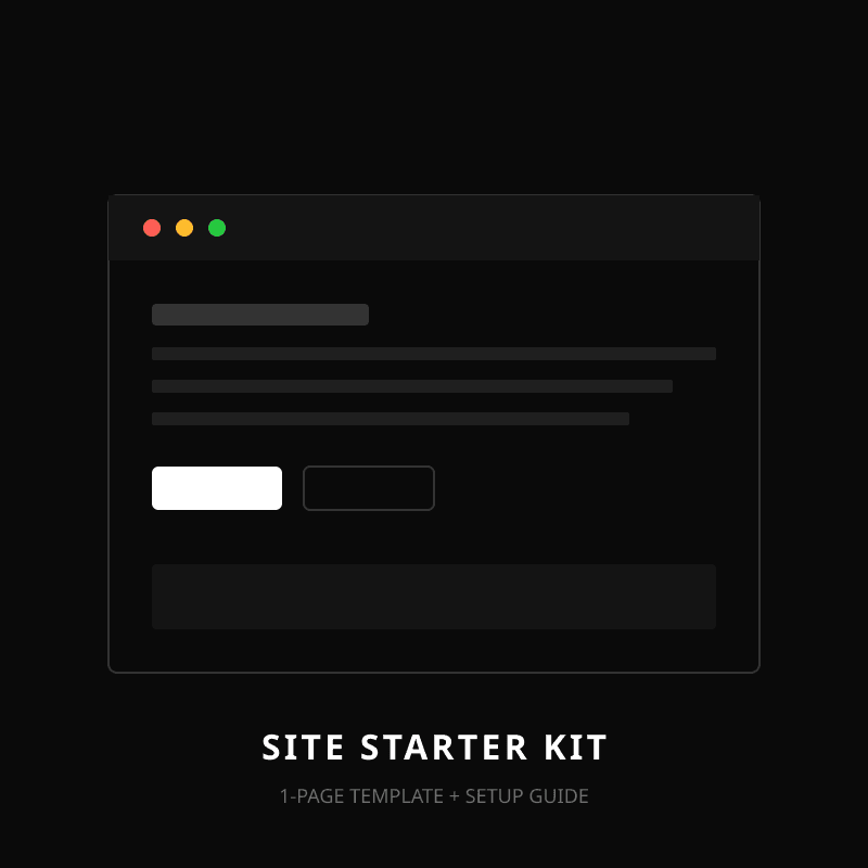 Site Starter Kit