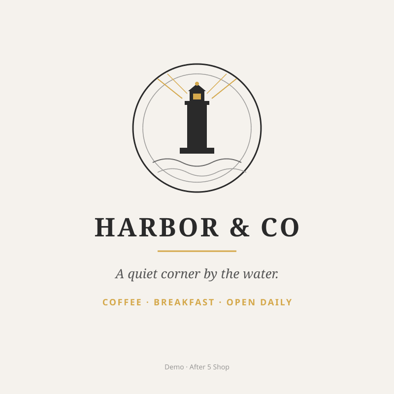 Instagram post template - Harbor & Co